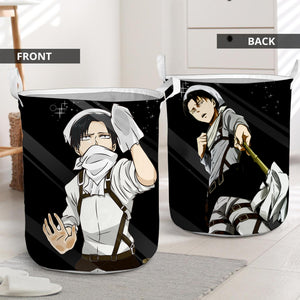 Attack On Titan Levi Loves To Clean 3D Laundry Basket Laundry Basket  