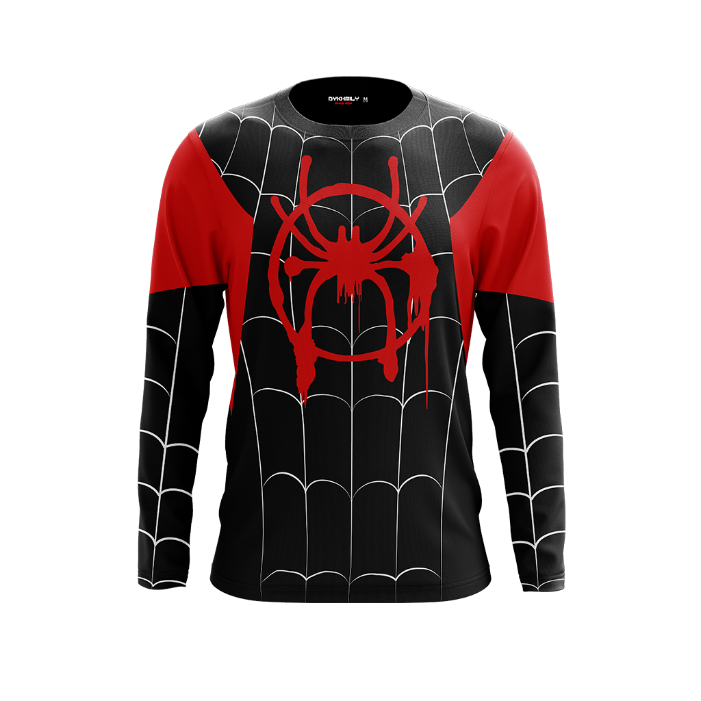 Spider-Man: Into the Spider-Verse Miles Morales Cosplay 3D Long Sleeve Shirt   