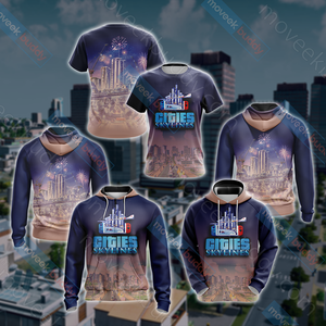 Cities: Skylines Unisex 3D T-shirt   