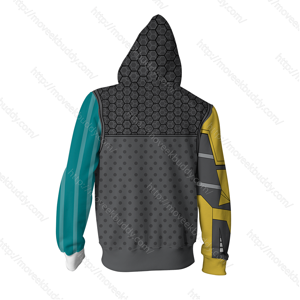 Borderlands Rhys Cosplay Zip Up Hoodie Jacket   