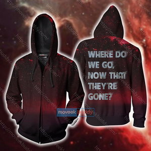 Where Do We Go Now That They're Gone Marvel Zip Up Hoodie Jacket US/EU XXS (ASIAN S)  