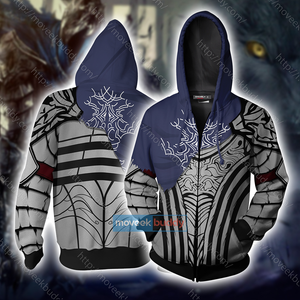 Dark Souls Knight Artorias Cosplay Zip Up Hoodie Jacket XS  