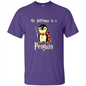 Penguin T-Shirt My Patronus Is A Penguin Hot 2017 T-Shirt Purple S 