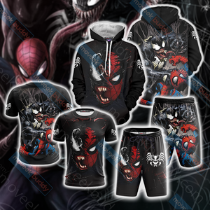 Spider-Man and Venom Unisex 3D T-shirt   