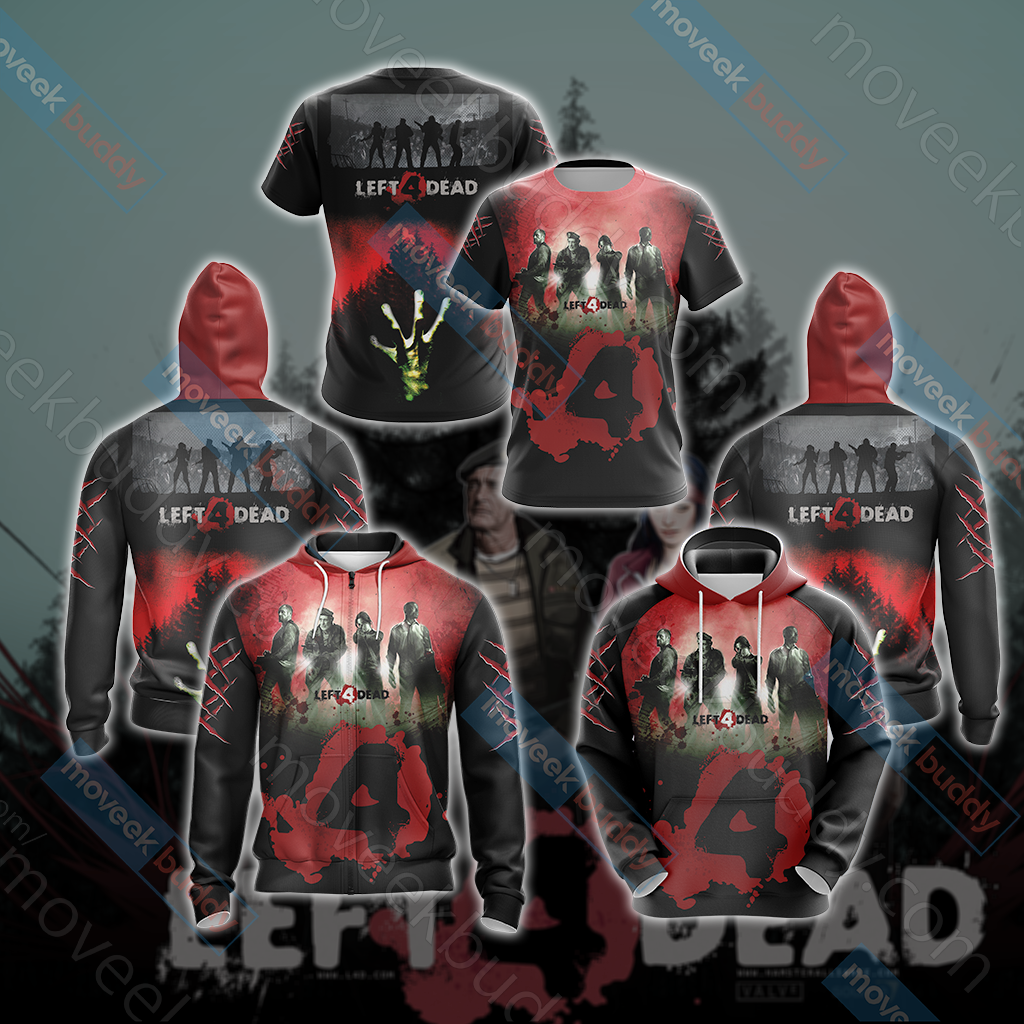Left 4 Dead New Look Unisex 3D T-shirt – MoveekBuddyShop