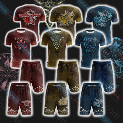 Pokemon Go - House Valor The Flame In the Night New Beach Shorts   