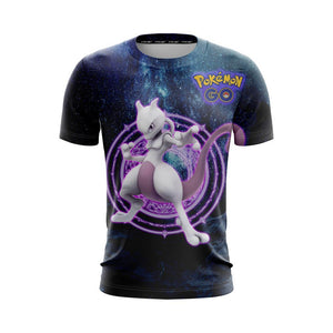 Mewtwo Pokemon Go Unisex 3D T-shirt   