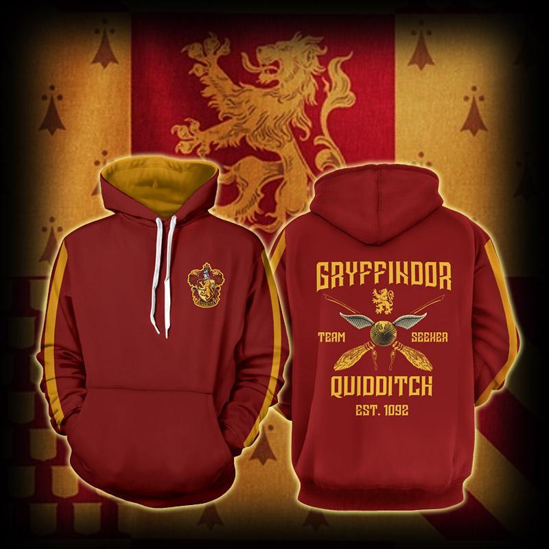 Gryffindor Quidditch Team Harry Potter Hoodie S  