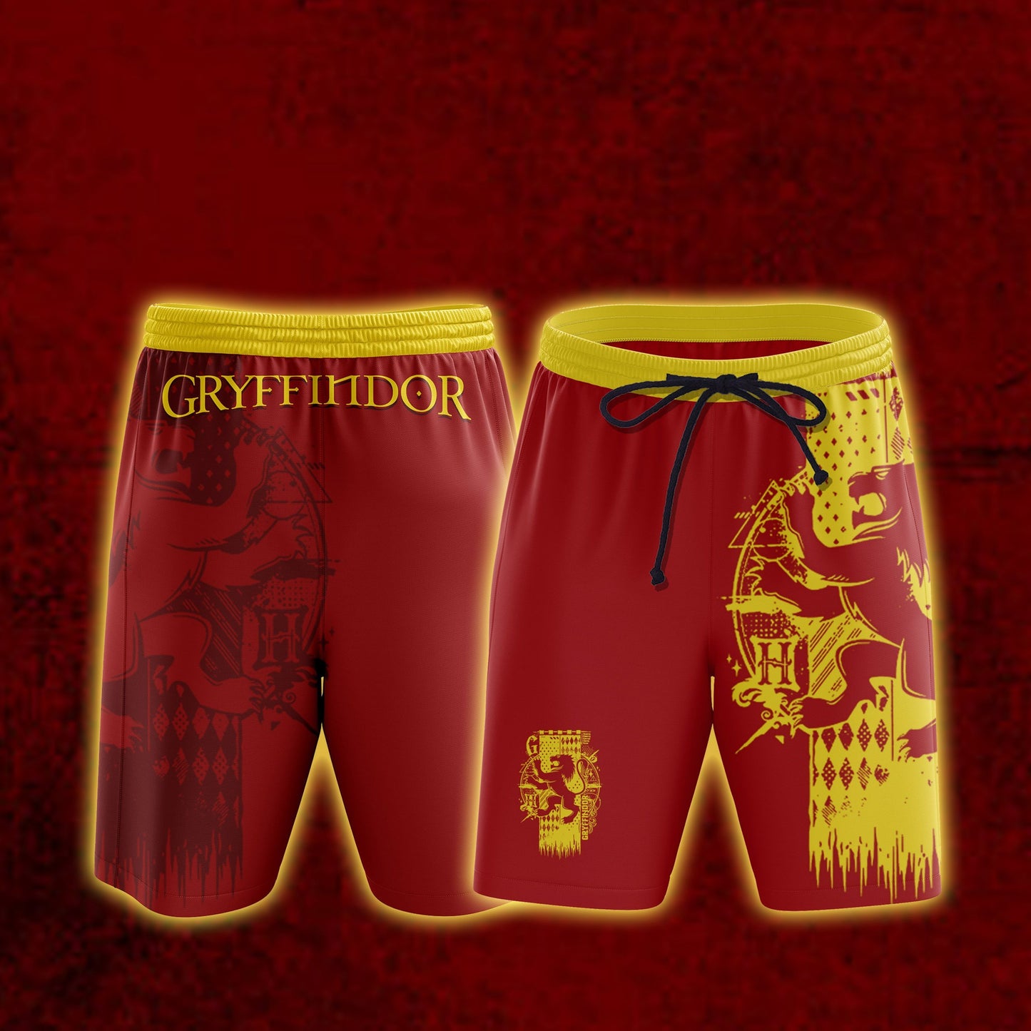 Quidditch Gryffindor Harry Potter Beach Short S  