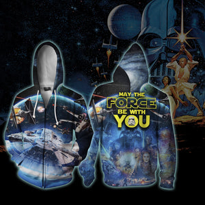 Star Wars May The Force Be With You Zip Up Hoodie US/EU XXS (ASIAN S)  