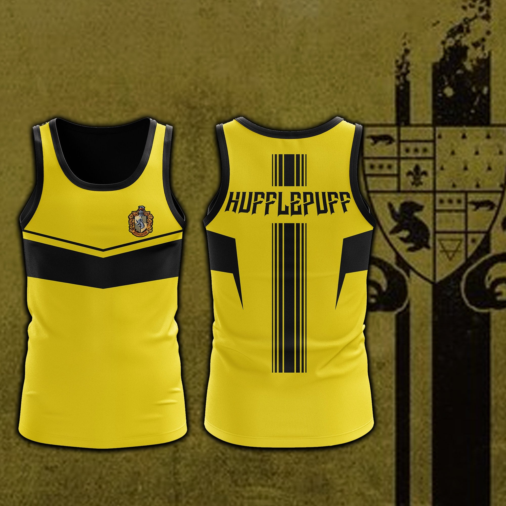 Hufflepuff Harry Potter 3D Tank Top S  