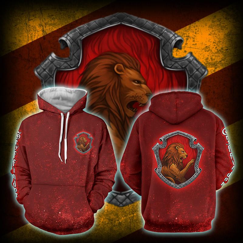 Gryffindor Logo (Harry Potter) 3D Hoodie S  