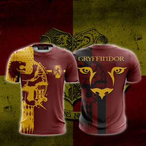 Quidditch Gryffindor Harry Potter New Look Unisex 3D T-shirt US/EU S (ASIAN L)  