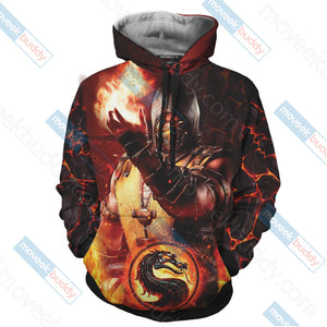 Mortal Kombat Scorpion New Look Unisex 3D T-shirt   