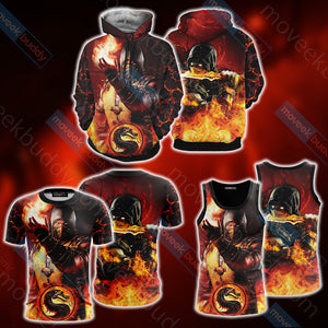 Mortal Kombat Scorpion New Look Unisex 3D T-shirt   