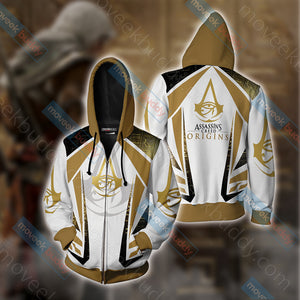Assassin's Creed Origins Unisex 3D T-shirt Zip Hoodie XS 