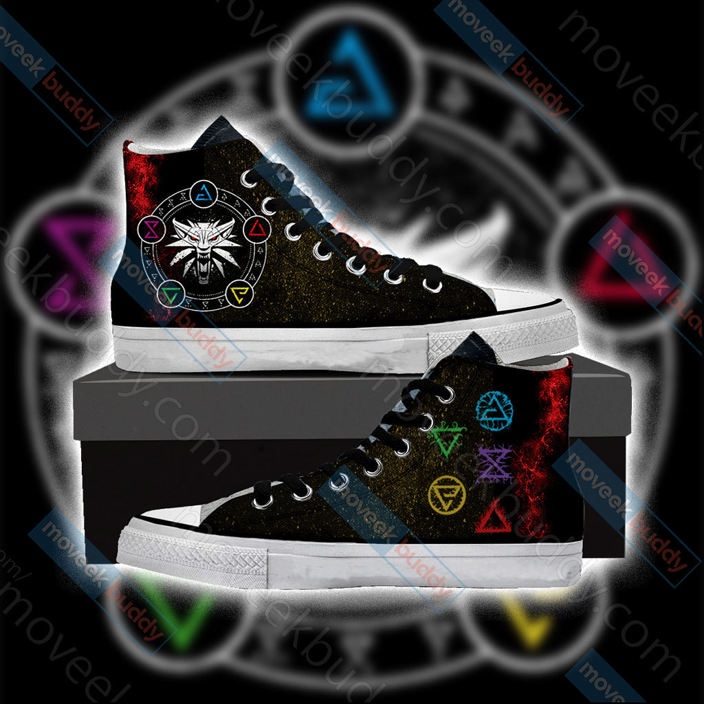 The Witcher High Top Shoes Men SIZE 36 