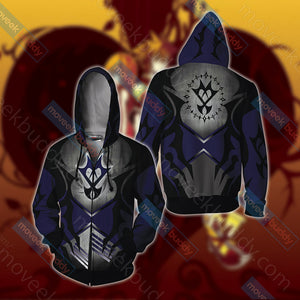 Kingdom Hearts: Unversed Unisex 3D T-shirt Zip Hoodie XS 