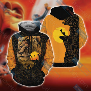 The Lion King - King of the Jungle Unisex 3D T-shirt Hoodie S 