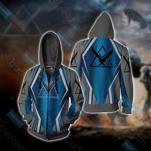 Halo - Noble Unisex 3D T-shirt Zip Hoodie XS 