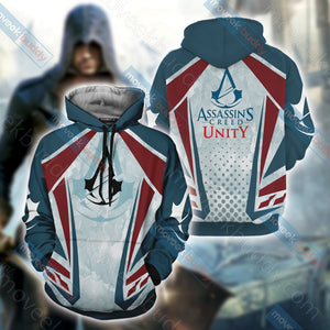 Assassin's Creed Unity Unisex 3D T-shirt Hoodie S 