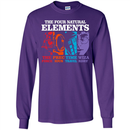 Movie T-shirt The Four Natural Elements T-shirt Purple S 
