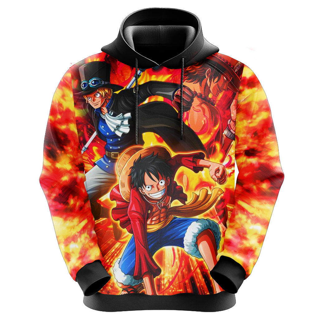 One Piece - Luffy, Sabo, Ace Unisex 3D T-shirt   