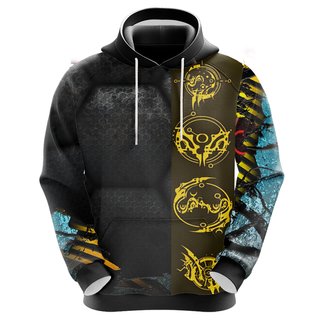 Tomb Raider Legend - Column symbols Unisex 3D T-shirt   