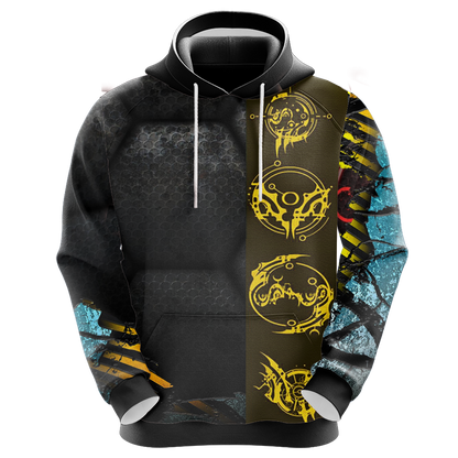 Tomb Raider Legend - Column symbols Unisex 3D T-shirt   