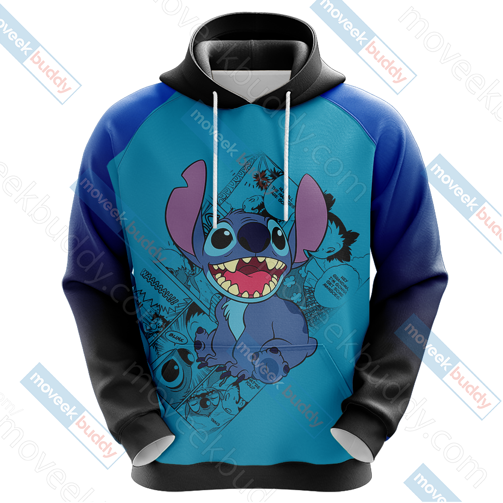 Stitch - Ohana Means Family Unisex 3D T-shirt   