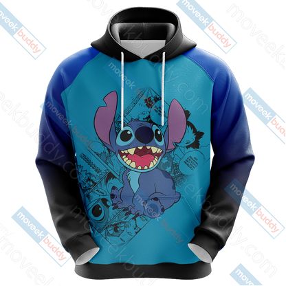 Stitch - Ohana Means Family Unisex 3D T-shirt   