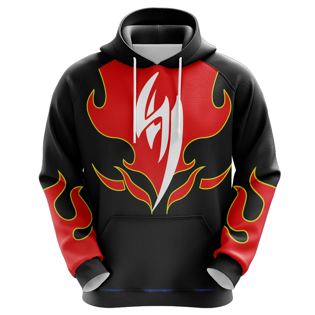 Tekken Jin Kazama Red Flame Unisex 3D T-shirt   