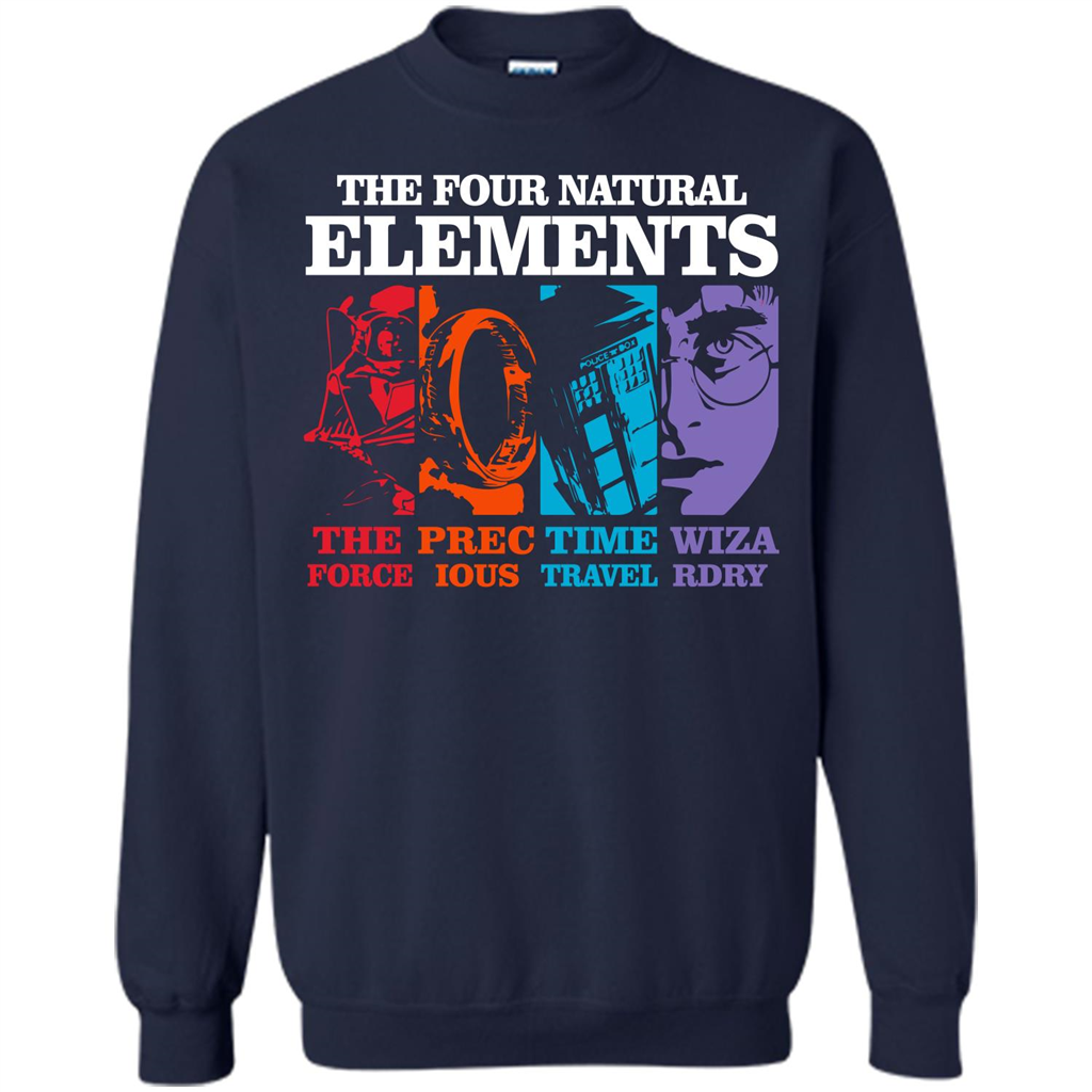 Movie T-shirt The Four Natural Elements T-shirt Navy S 