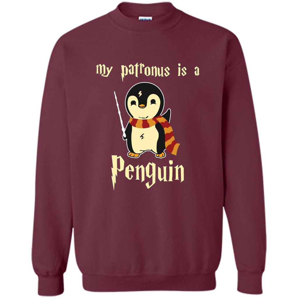 Penguin T-Shirt My Patronus Is A Penguin Hot 2017 T-Shirt Maroon S 