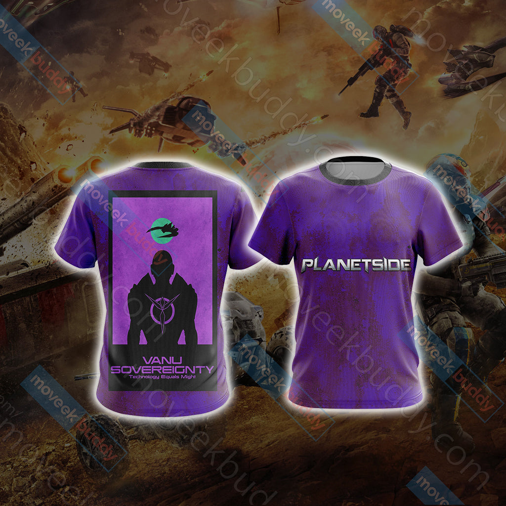 Planetside Vanu Sovereignty Unisex 3D T-shirt   