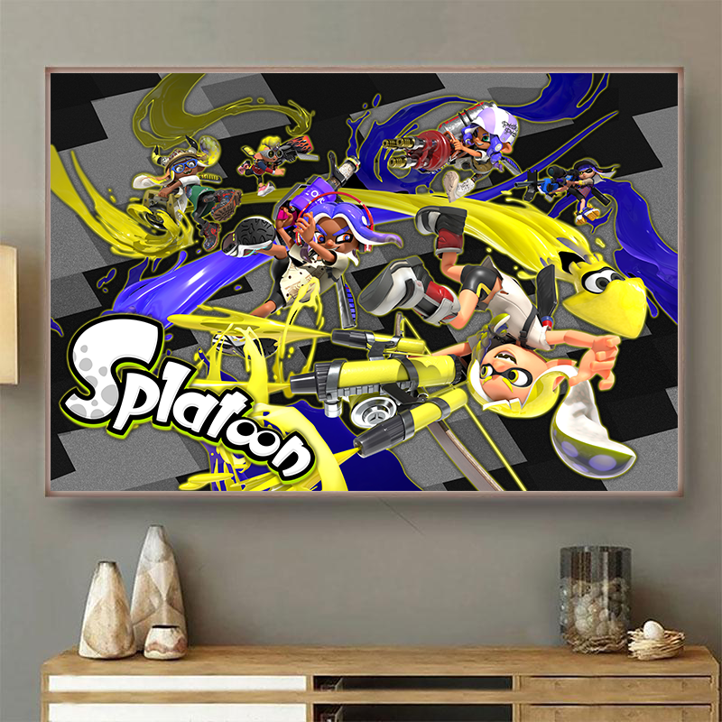 Splatoon Video Game Canvas & Poster   