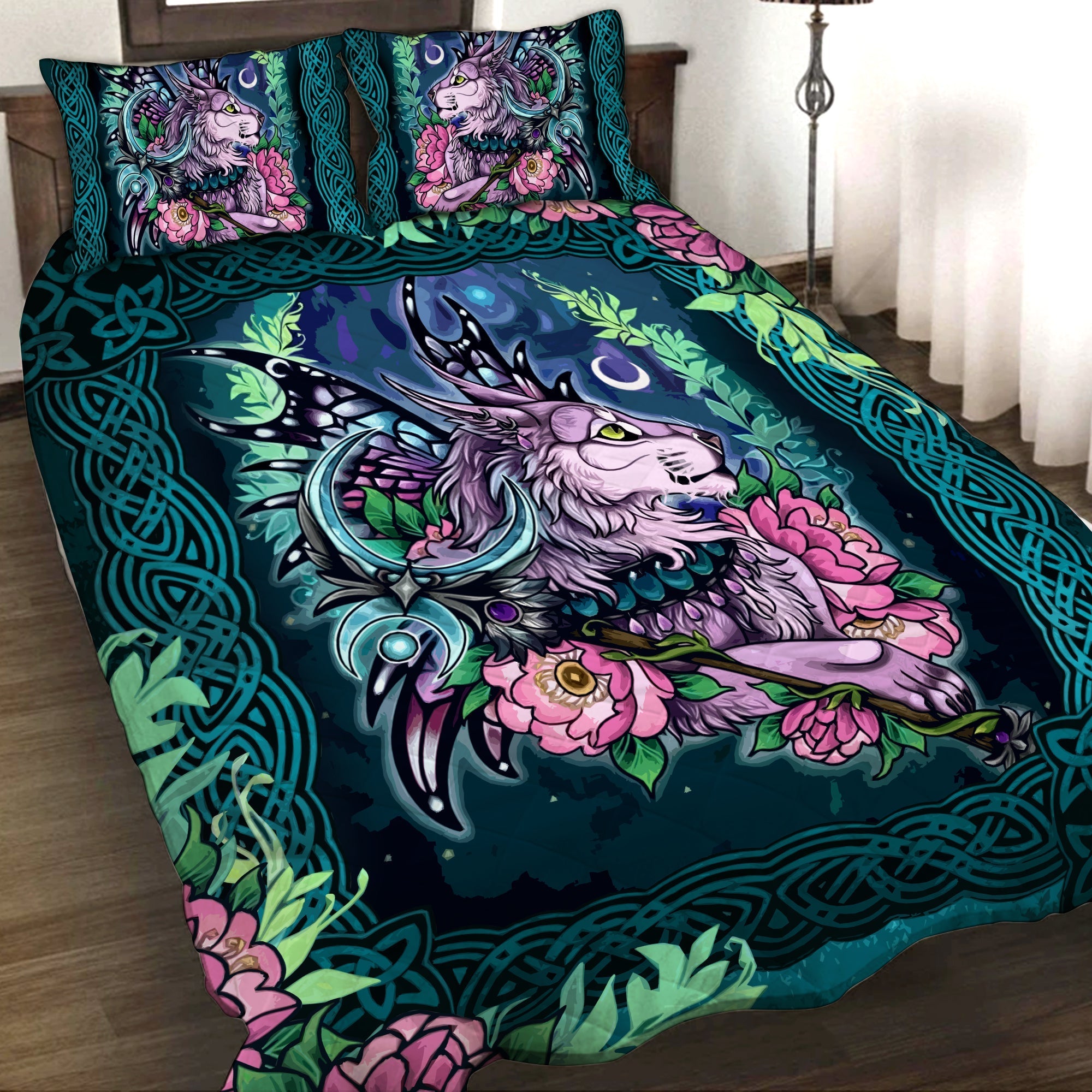 World of Warcraft - The Fairy Wings And Magic Cat 3D Quilt Set Twin  