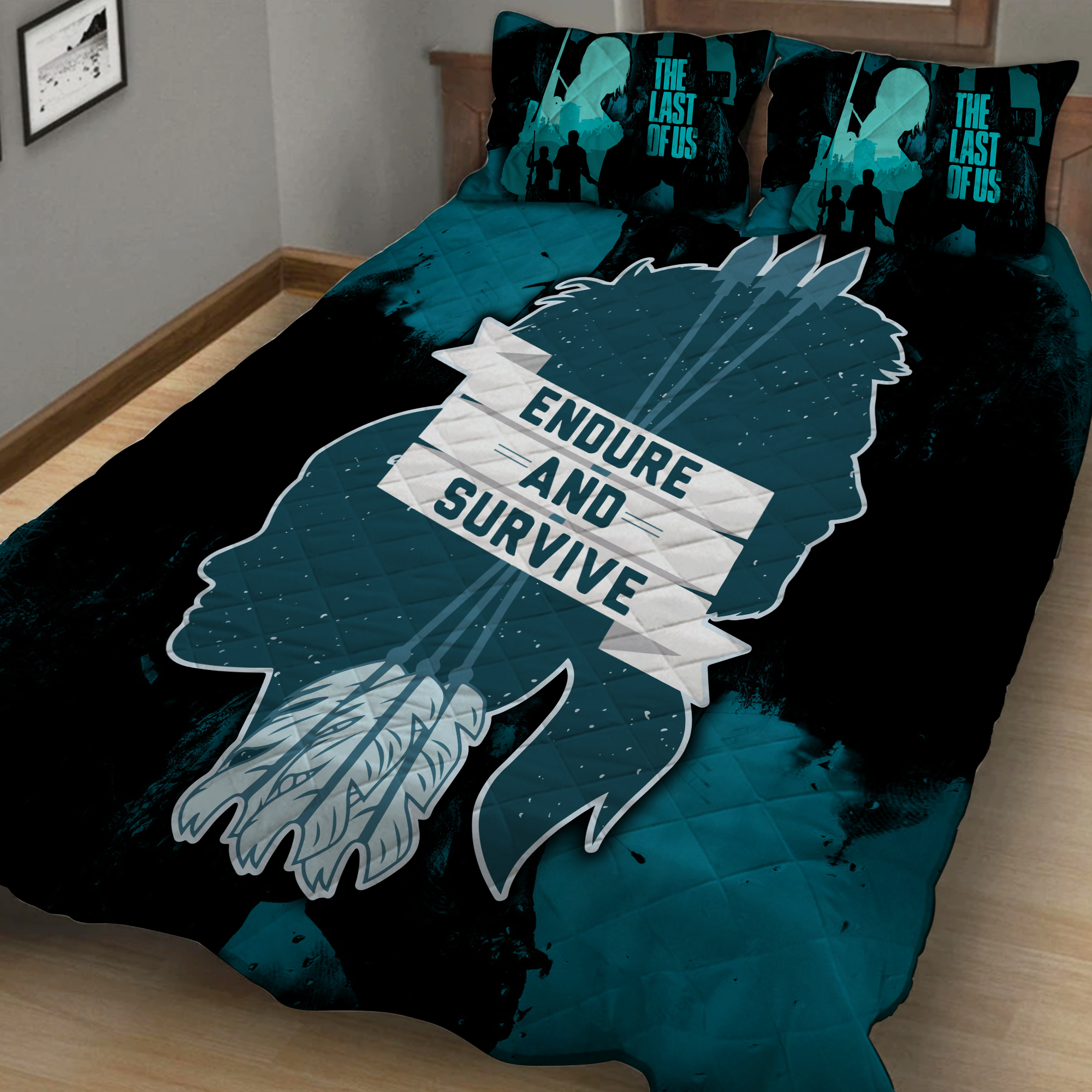 The Last Of Us - Endure and Survive 3D Quilt Set Quilt Set Twin (150x180CM) 