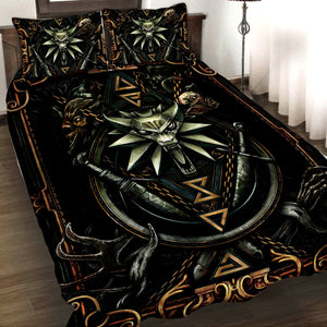 Witcher Symbol 3D Quilt Set Quilt Set Twin (150x180CM) 