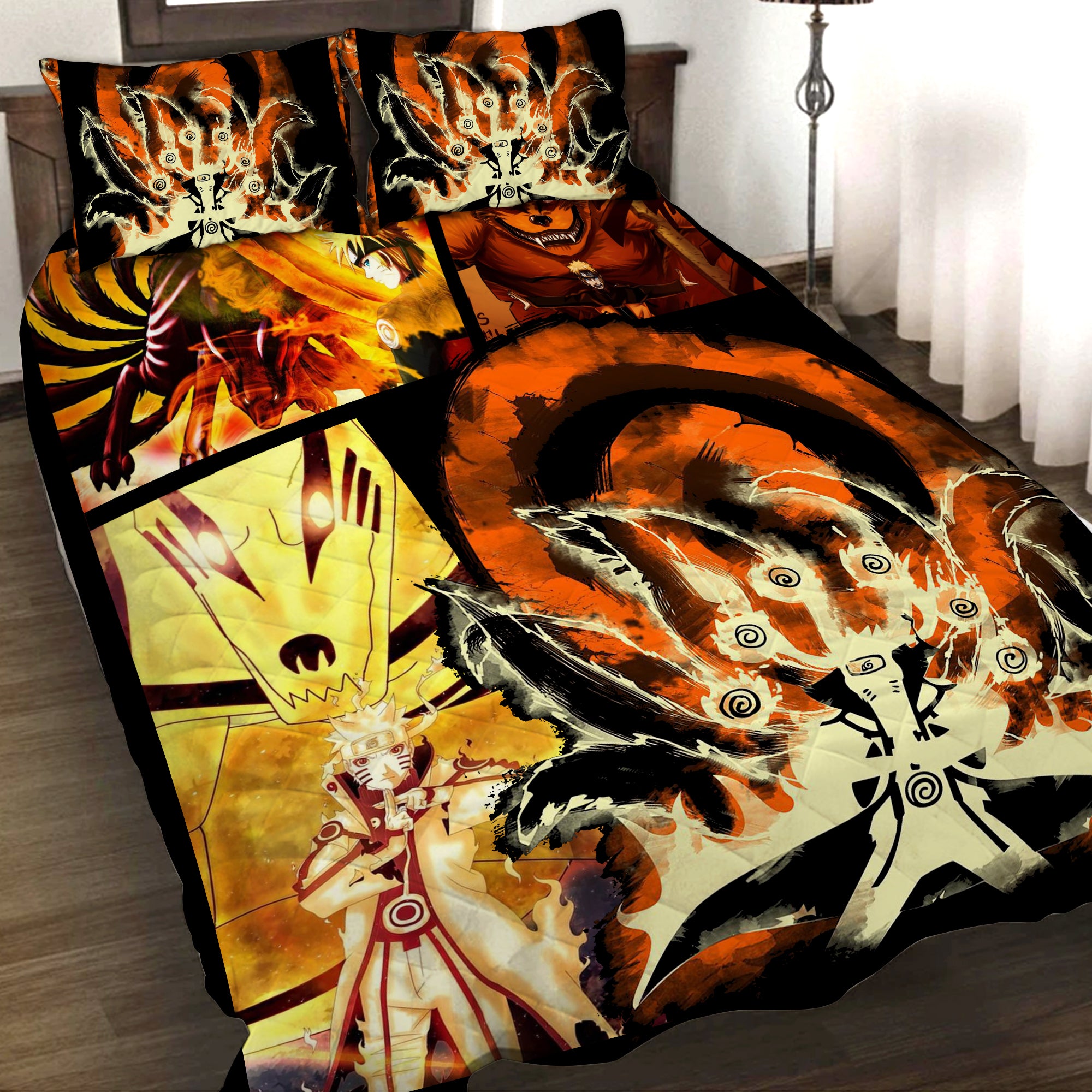 Naruto Hokage 3D Quilt Bed Set Quilt Set Twin (150x180CM) 