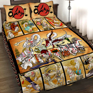 Okami Animals 3D Quilt Bed Set Quilt Set Twin (150x180CM) 