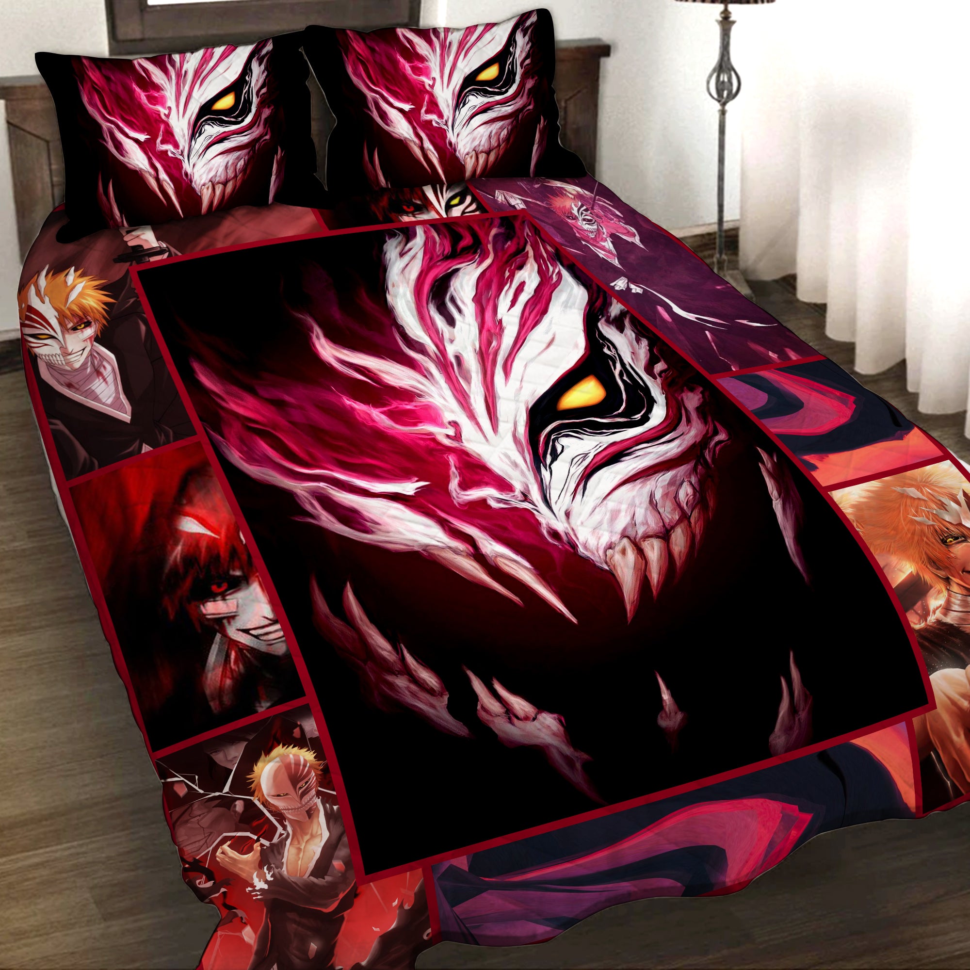 Bleach Ichigo Kurosaki Mask 3D Quilt Bed Set Quilt Set Twin (150x180CM) 