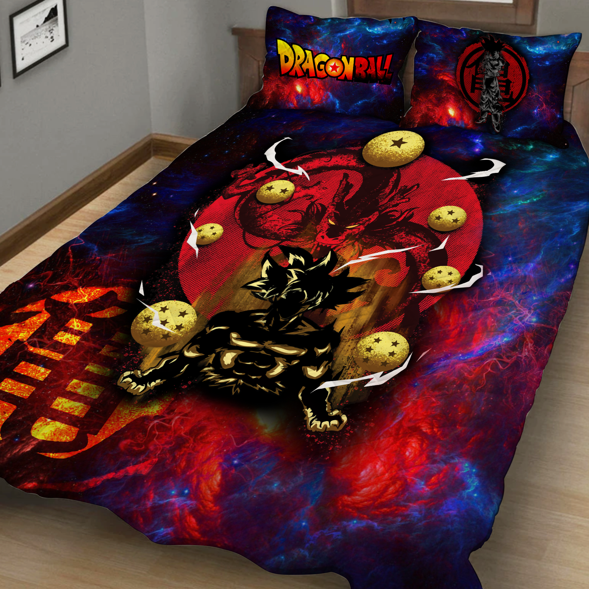 Dragon Ball - Son Goku 3D Quilt Set Twin (150x180CM)  