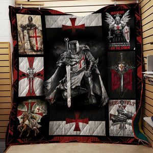 Christian - Knights Templar 3D Quilt Blanket   