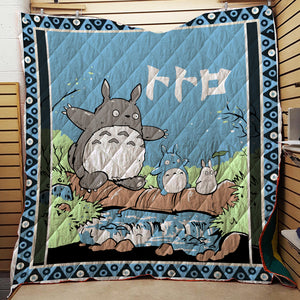 Totoro 3D Quilt Set Single Quilt Twin (150x180CM) 