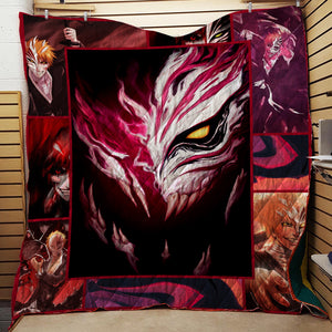 Bleach Ichigo Kurosaki Mask 3D Quilt Bed Set Single Quilt Twin (150x180CM) 