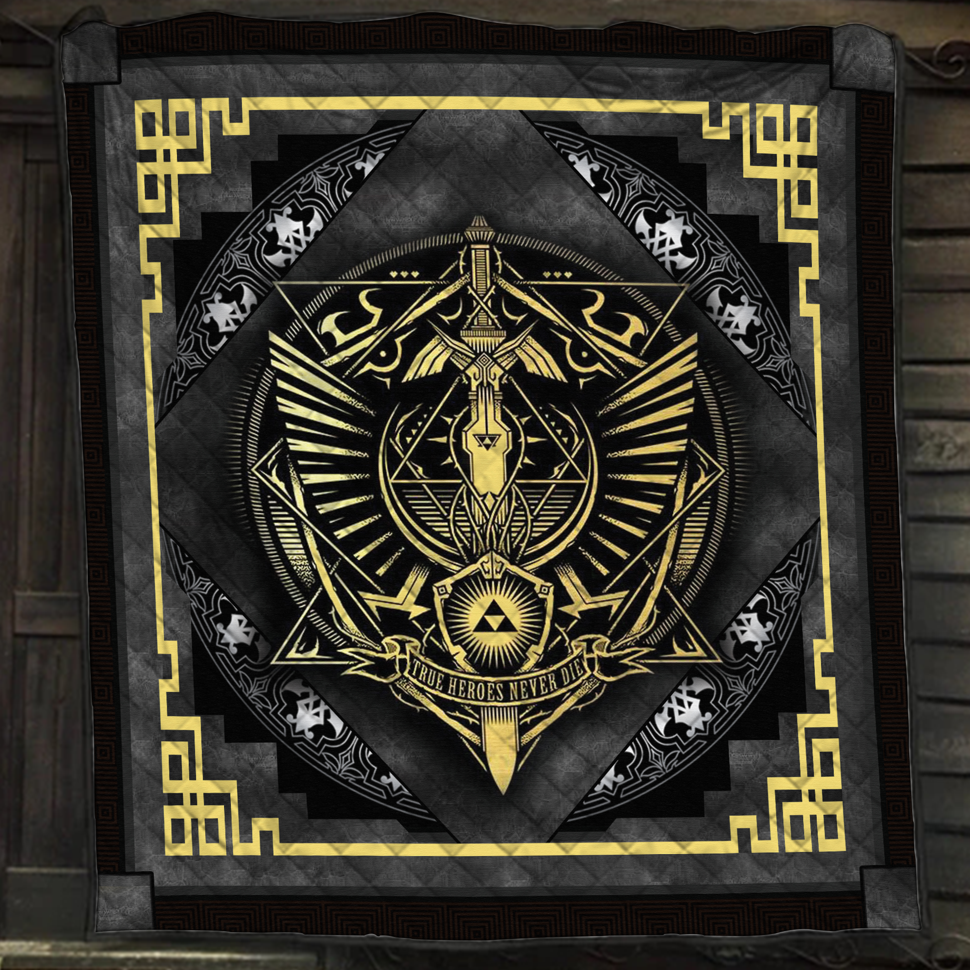 True Heroes Never Die The Legend Of Zelda 3D Quilt Blanket Quilt Set   