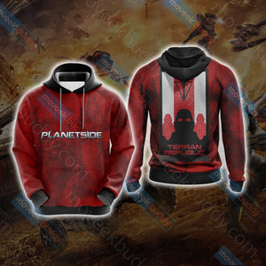 Planetside - Terran Republic Unisex 3D T-shirt Hoodie S 