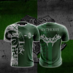 Quidditch Slytherin Harry Potter New Look Unisex 3D T-shirt T-shirt S 