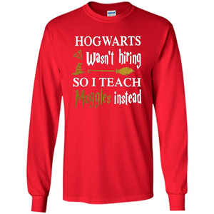 I Teach Muggles Instead T-shirt Red S 